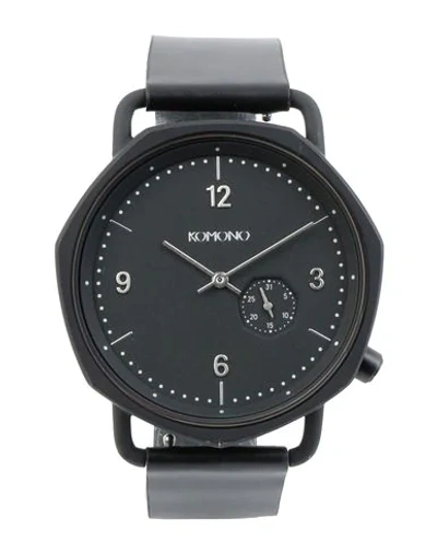 Komono Wrist Watch In Black