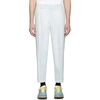 Acne Studios Cropped Tapered-fit Trousers Powder Blue In Powderblue