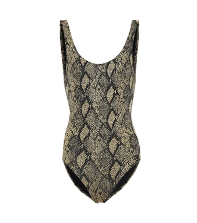 Solid & Striped Women's Anne-marie Snake-print One-piece Swimsuit In Snake Knit