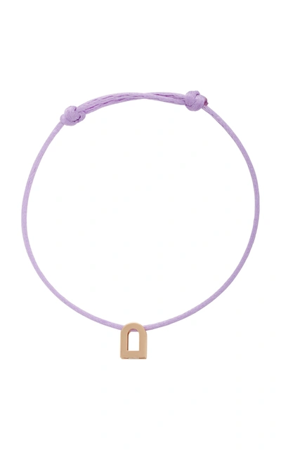 Davidor Women's L'arc Voyage 18k Rose Gold And Silk Bracelet In Purple