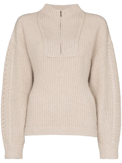 Le Kasha Cashmere Knit Sweater In Neutrals