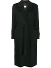 Burberry Sherringham Cashmere Wrap Coat In Black