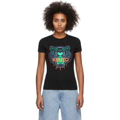 Kenzo T-shirt Tigre In Black