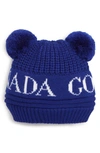 Canada Goose Baby's Double Pom-pom Beanie In Pacific Blue