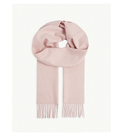 Johnstons Cashmere Scarf In Light Pink