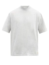 Acne Studios Mock Neck T-shirt Pale Grey Melange