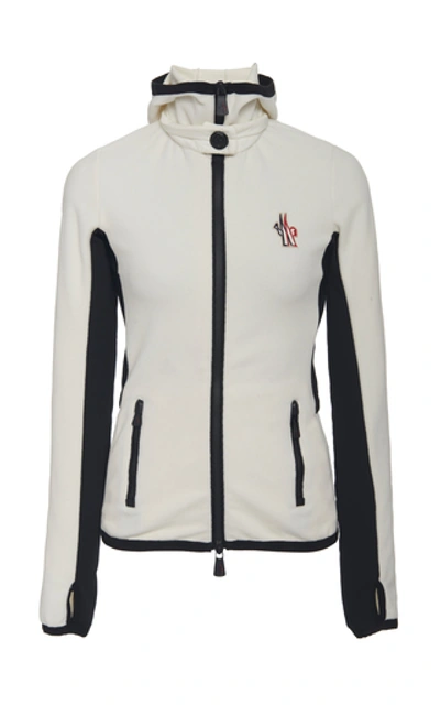 Moncler Quilted Shell Ski Jacket In White