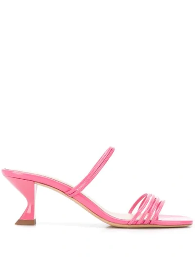 Kalda 45mm Patent Leather Sandals In Pink