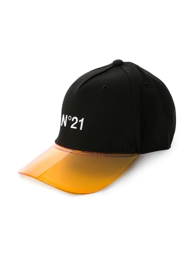N°21 Kids' Baseballkappe Mit Semi-transparentem Schirm In Black