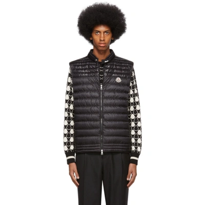 Moncler Gir Quilted Nylon Down Vest In Black