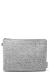 Dagne Dover Scout Large Zip Top Pouch In Heather Grey