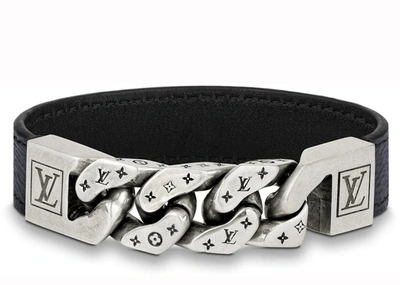 Pre-owned Louis Vuitton  Monochain Reverso Bracelet Monogram Eclipse Black