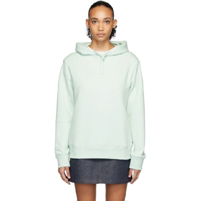 Apc A.p.c. Green Maurice Hoodie In Vert Pale