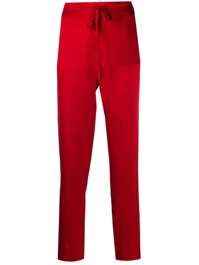 Marques' Almeida Tapered Pyjama Trousers In Red
