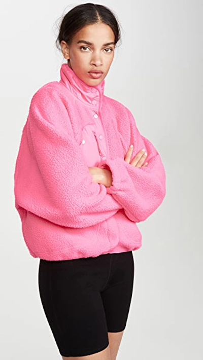 Free People Fp Movement Hit The Slopes Fleece Jacket In Tropical