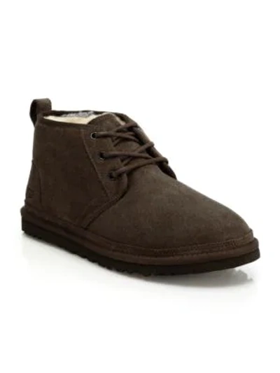 Ugg Neumel Pure-lined Suede Chukka Boots In Espresso