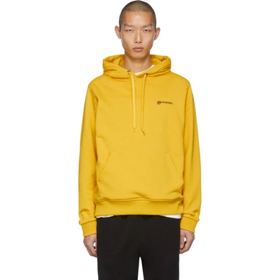 Burberry Men's Robson Solid Hoodie Sweatshirt In Canary/yellow
