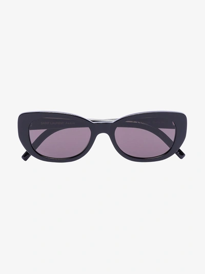 Saint Laurent Black Betty 316 Oval Cat Eye Sunglasses