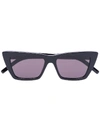 Saint Laurent Mica Cat-eye Sunglasses In Black