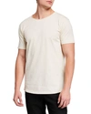 Scotch & Soda Men's Solid Organic Cotton T-shirt In Ecru