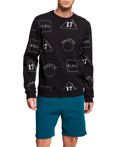 Scotch & Soda Men's Allover Print Crewneck Sweater In Combo B