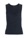 7 For All Mankind Vintage Cropped Tank In Classic Navy