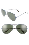 Ray Ban Men's Original Aviator Sunglasses In Sand Transparent Blue