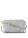 Marc Jacobs Women's The Softshot Quilted Leather Camera Bag In Rock Grey