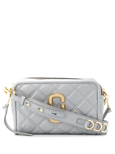 Marc Jacobs Women's The Softshot Quilted Leather Camera Bag In Rock Grey