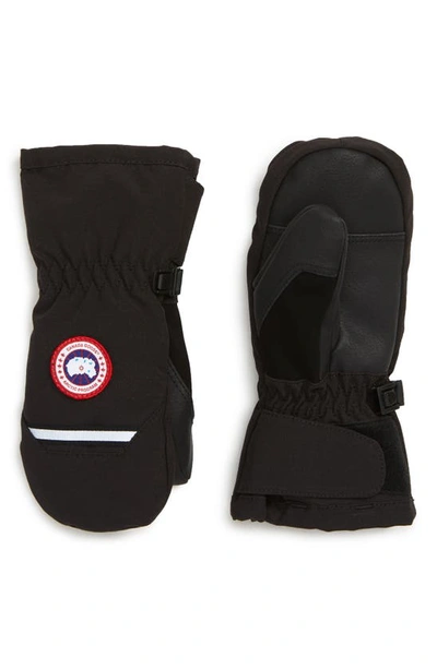 Canada Goose Black Down Padded Mittens