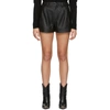 Isabel Marant Étoile Abot High-rise Leather Shorts In Black