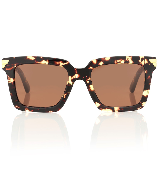 Bottega Veneta Originals Square-frame Acetate Sunglasses In Brown ...