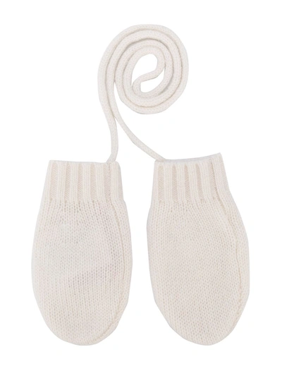 Bonpoint Babies' Cashmere Gloves In White