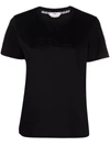 Fendi T-shirt With Embossed Logo In Black