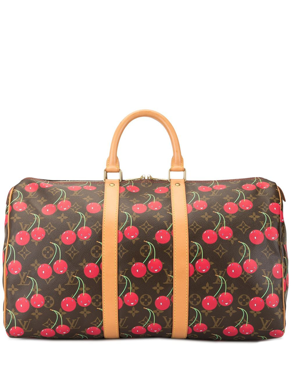 Pre-owned Louis Vuitton X Takashi Murakami 2005 Keepall 45 Cherry ...