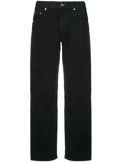 Khaite Kerrie Straight-leg Jeans In Black