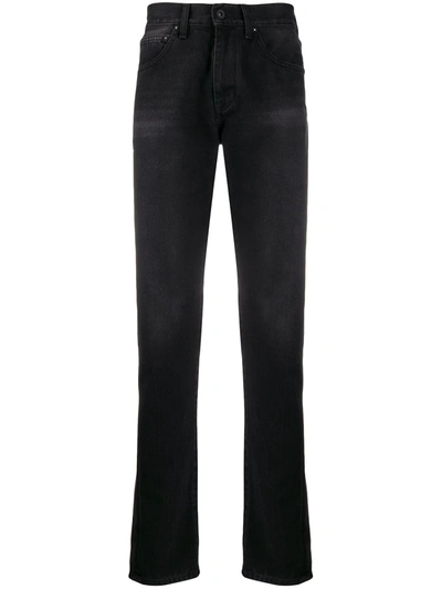 Off-white Diag Slim-fit Jeans In Black