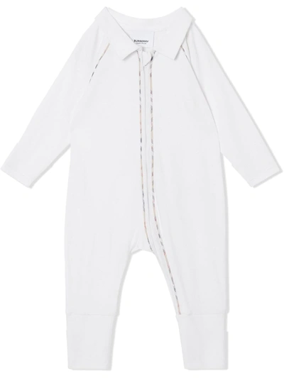 Burberry Three-piece Baby Gift Set In Bianco