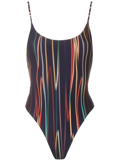 Lygia & Nanny Megan Printed Swimsuit In Blue