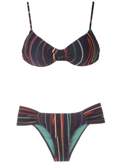 Lygia & Nanny Vitoria Printed Bikini Set In Blue