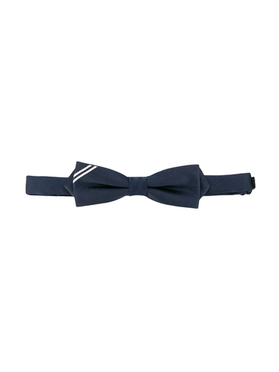Hugo Boss Kids' Stripe Detail Bow Tie In Blue