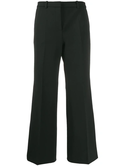 Givenchy Cropped Wide-leg Trousers In Black