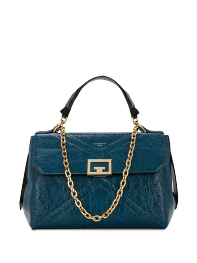 Givenchy Hanging Tag Detail Tote Bag In Blue