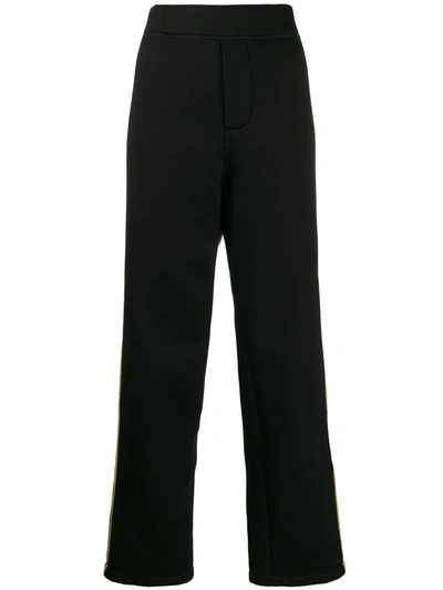 Dsquared2 Contrasting Logo Track Trousers In Black