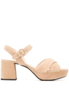 Prada Strappy 65 Sandals In Neutrals