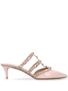 Valentino Garavani Rockstud Pointed-toe Mules In Pink