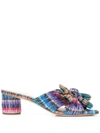 Loeffler Randall Emilia Pleated Knot Mules In Multicolour