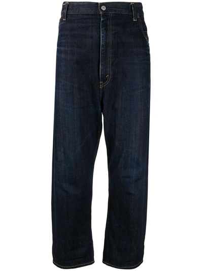 Pre-owned Junya Watanabe X Levis High Rise Cropped Jeans In Blue