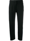 Kenzo Straight-leg Cropped Track Pants In Black
