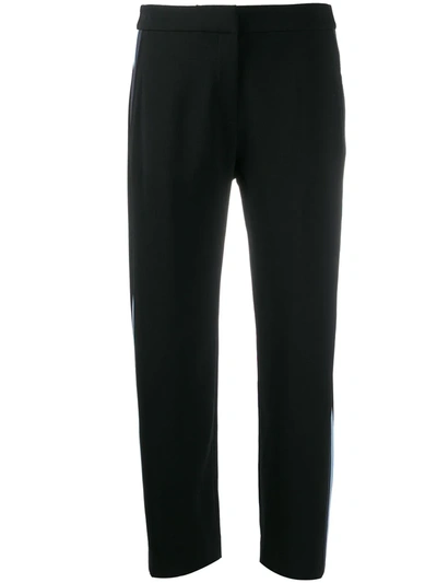 Kenzo Straight-leg Cropped Track Pants In Black
